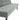 Grey sofa bed seat cushion detail with tufting and stitched seams