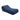 Blue floor lounger beanbag-style cushion with curved backrest and arm support