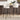 Linen Upholstered Bar Stools with Low Backrest Set of 2