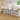 Linen Upholstered Bar Stools with Low Backrest Set of 2