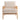 Cushioned Velvet Upholstered Wooden Rattan Armchair