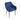 Upholstered Chair with Armrests and Metal Legs Living and Home Blue 