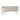 White upholstered storage bench foot rest with quilted texture and gold metal legs