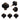 Set of black pumpkin ceramic cabinet knobs with bronze bases and screws