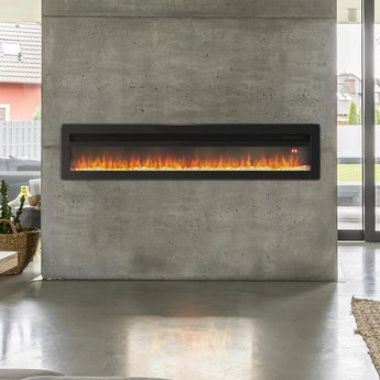 60 Inch Wall Mounted/Freestanding Electric Fireplace