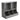 94cm W 2-Tier Open Style Toy and Book Storage Cabinet, Grey