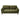 Green corduroy 2-seat sofa with two seat cushions, rolled arms, and dark wood legs