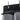 Close-up of black top header and hanging hook rings on door storage bag