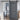 Black carbon steel sliding barn door hardware with rail and two wall brackets