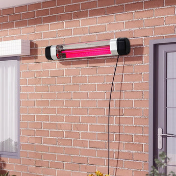 2kW Adjustable Garden Outdoor Warmer Wall Mounted Patio Heater Pink Light patio heater Living and Home 