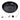 Matte black round ceramic vessel sink basin with drain plug and installation parts