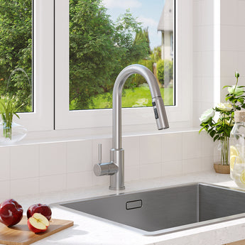 Stainless Steel Single Handle Kitchen Faucet