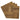 Pack of wood-effect peel-and-stick vinyl floor tiles, square pieces