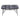 Black marble coffee table with rounded corners and black metal base