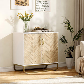 80CM Wide Wooden Sideboard Cabinet with Double Doors