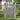 Gray spruce garden gate with vertical pickets, sturdy frame, and visible latch on post