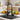 Black pull-out kitchen faucet with arched spring hose and single handle