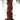 Artificial palm trunk with brown textured fibers and pinkish leaf bases
