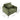 Green chenille accent chair layout with labeled dimensions