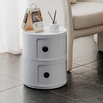 Componibili Round Storage Unit with 2 Drawers Storage Drawers Living and Home 