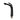 Black single-hole basin tap with arched spout and visible aerator outlet