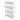 4-Tier White Slim Storage Rack
