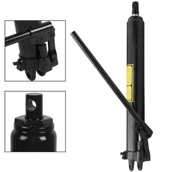 8-Ton Long Ram Hydraulic Jack, Black