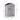 Plastic garden tool shed exterior dimensions diagram; vented apex roof, double doors