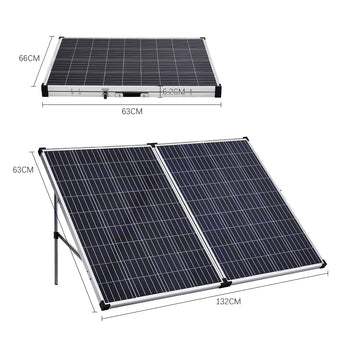 120W Portable Folding Solar Panel Kit