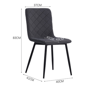 Upholstered Matte Velvet Dining Chairs