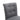 Grey dining chair backrest close-up with tufted buttons on upholstered panel
