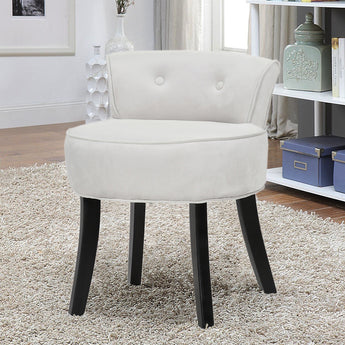 62cm H Velvet Upholstered Dressing Table Stool