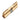 Brass lock cylinder core with visible pin-tumbler row and keyway