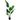 Artificial banana tree in black pot with upright faux banana leaves and stems