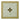 Marble-effect PVC floor tile with gold border and black diamond accent, square