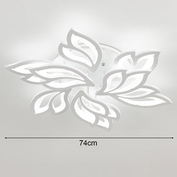 74cm D Petal Shaped LED Energy Efficient Semi Flush Ceiling