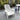 White Outdoor Foldable Garden Lounger Recliner with Wheels