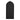 Back view of black arched freestanding mirror with decorative top