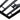 Close-up of serrated levelling rake frame with cross bars