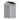 Plastic garden tool shed with vented apex roof; gray walls and dark roof panels