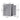 Gray plastic garden storage shed dimension diagram with open side door view
