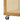 Wooden rack corner with swivel caster wheel and perforated storage panel