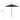 Patio umbrella dimensions: 293 cm width, 255 cm height, dark canopy