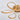 Modern Acrylic Petal LED Semi Ceiling Light with Gold Frame