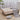 Buttoned Velvet Upholstered Ottoman Footstool with Gourd-Shaped Legs
