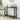 2-Tiered Wooden Console Table with X-shaped Frame