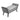 Grey Velvet Upholstered Ottoman Footstool with Raised Arms