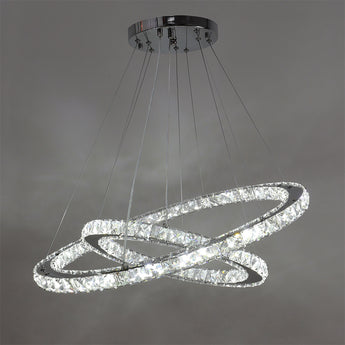 Ring-Shaped Crystal LED Pendant Lamp