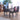 Set of 4/6 PU Leather Dining Chairs High Back Padded Seat Chairs