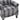 Grey tartan recliner armchair arm and seat cushion with upholstered finish